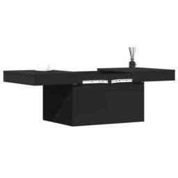 Berkfield Home Coffee Table Black 80x55x40 cm Engineered Wood - Size: 80 x 55 x 40 cm - thumbnail 4