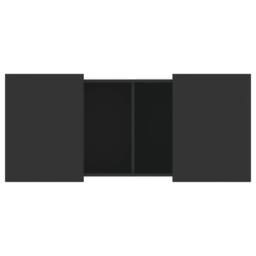 Berkfield Home Coffee Table Black 80x55x40 cm Engineered Wood - Size: 80 x 55 x 40 cm - thumbnail 8