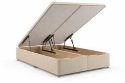PARADISE BEDS LTD Luxury Ripon Divan Ottoman Modern Bed in Silver - Size: King - thumbnail 4