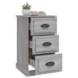 Berkfield Home Durable Bedside Cabinet Grey Sonoma 39x39x67 cm Engineered Wood - Size: 39 x 39 x 67 cm - thumbnail 5