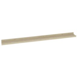 Berkfield Home Wall Shelves 4 pcs Sonoma Oak 100x9x3 cm in Brown - Size: 100 x 9 x 3 cm - thumbnail 5