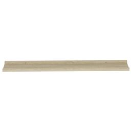 Berkfield Home Wall Shelves 4 pcs Sonoma Oak 100x9x3 cm in Brown - Size: 100 x 9 x 3 cm - thumbnail 6