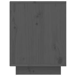Berkfield Home Shoe Cabinet Grey 60x34x45 cm Solid Wood Pine - Size: 60 x 34 x 45 cm - thumbnail 6