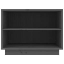 Berkfield Home Shoe Cabinet Grey 60x34x45 cm Solid Wood Pine - Size: 60 x 34 x 45 cm - thumbnail 5