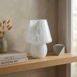 Garden Greatness Light Up Leopard Mushroom Lamp in Beige - thumbnail 2