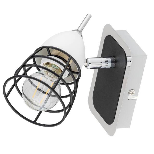 Netlighting Sky Single Spotlight White Black 12cm 1x E14