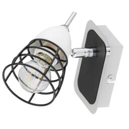 Netlighting Sky Single Spotlight White Black 12cm 1x E14