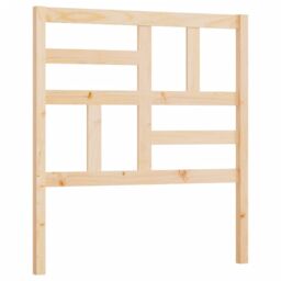 Berkfield Home Bed Headboard 96x4x104 cm Solid Wood Pine in Brown - Size: 96 x 4 x 104 cm - thumbnail 2