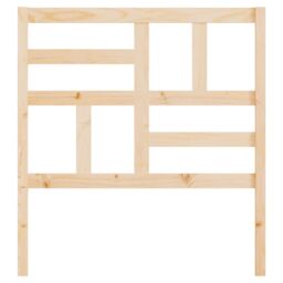 Berkfield Home Bed Headboard 96x4x104 cm Solid Wood Pine in Brown - Size: 96 x 4 x 104 cm - thumbnail 4