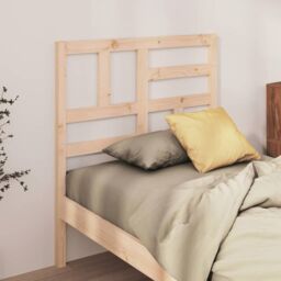 Berkfield Home Bed Headboard 96x4x104 cm Solid Wood Pine in Brown - Size: 96 x 4 x 104 cm - thumbnail 3