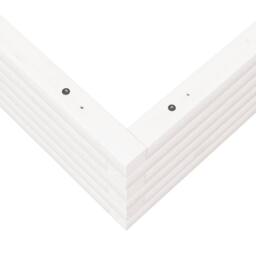 Berkfield Home Garden Planter White 110x110x23 cm Solid Wood Pine - Size: 110 x 110 x 23 cm - thumbnail 8