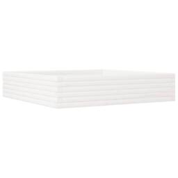Berkfield Home Garden Planter White 110x110x23 cm Solid Wood Pine - Size: 110 x 110 x 23 cm - thumbnail 7