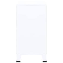 Berkfield Home Industrial Storage Chest White 75x40x80 cm Steel - Size: 75 x 40 x 80 cm - thumbnail 5