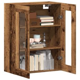Berkfield Home Wall Mounted Cabinet Old Wood 69.5x34x90 cm in Brown - thumbnail 3