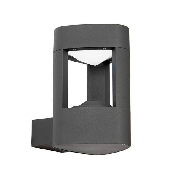 Netlighting Tribeca Outdoor Wall Light Frosted Acrylic Grey IP54
