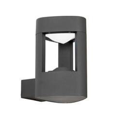 Netlighting Tribeca Outdoor Wall Light Frosted Acrylic Grey IP54