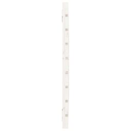 Berkfield Home Wall Headboard White 96x3x63 cm Solid Wood Pine - Size: 96 x 3 x 63 cm - thumbnail 5