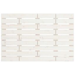 Berkfield Home Wall Headboard White 96x3x63 cm Solid Wood Pine - Size: 96 x 3 x 63 cm - thumbnail 4