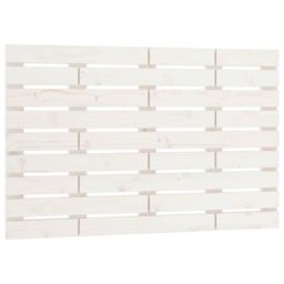 Berkfield Home Wall Headboard White 96x3x63 cm Solid Wood Pine - Size: 96 x 3 x 63 cm - thumbnail 2