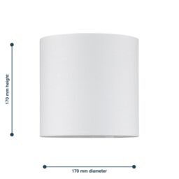 First Choice Lighting Set of 2 Ivory Textured Cotton 17cm Table Lamp Shades - thumbnail 6