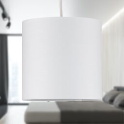 First Choice Lighting Set of 2 Ivory Textured Cotton 17cm Table Lamp Shades - thumbnail 8