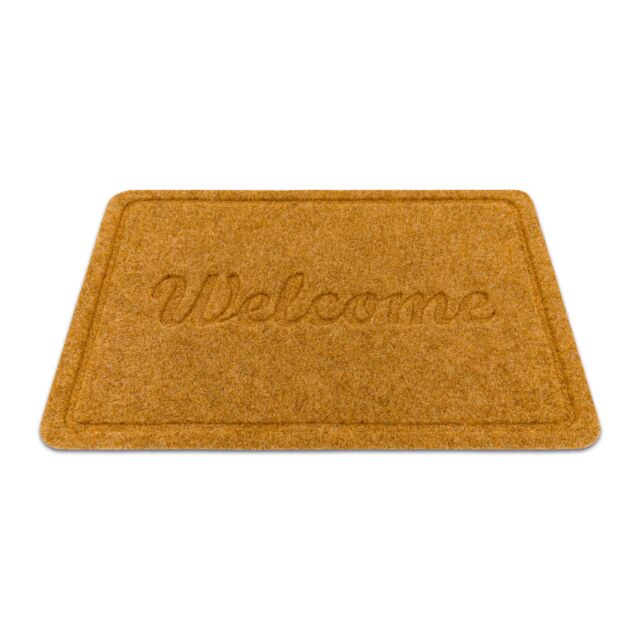 RugsX Welcome 1208 Doormat in Brown - Size: 50 cm x 80 cm - image 1