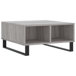 Berkfield Home Coffee Table Grey Sonoma 60x60x30 cm Engineered Wood - Size: 60 x 60 x 30 cm - thumbnail 2
