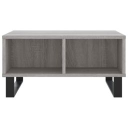 Berkfield Home Coffee Table Grey Sonoma 60x60x30 cm Engineered Wood - Size: 60 x 60 x 30 cm - thumbnail 4