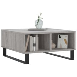 Berkfield Home Coffee Table Grey Sonoma 60x60x30 cm Engineered Wood - Size: 60 x 60 x 30 cm - thumbnail 3
