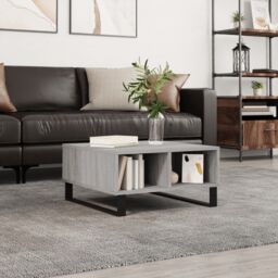 Berkfield Home Coffee Table Grey Sonoma 60x60x30 cm Engineered Wood - Size: 60 x 60 x 30 cm - thumbnail 1