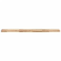 Berkfield Home Floating Shelves 2 pcs 120x20x4 cm Untreated Solid Wood Acacia in Brown - Size: 120 x 20 x 4 cm - thumbnail 4