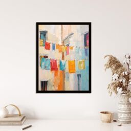 Wee Blue Coo Wall Art Print Every Day Is Laundry Day Multicoloured Living Room Framed - Size: A4 - thumbnail 4