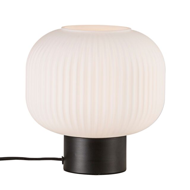 Nordlux Vintage Indoor Table Lamp Black Glass E27 Hand Blown Glass - Mains Powered, IP20 - image 1