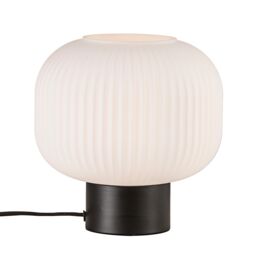 Nordlux Vintage Indoor Table Lamp Black Glass E27 Hand Blown Glass - Mains Powered, IP20 - thumbnail 1