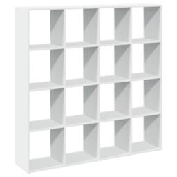 Berkfield Home Classic Book Cabinet White 137.5x29x137.5 cm Engineered Wood - thumbnail 3