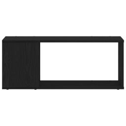 Berkfield Home White TV Stand 80x24x32 cm Made from Engineered Wood in Black - Size: 80 x 24 x 32 cm - thumbnail 6