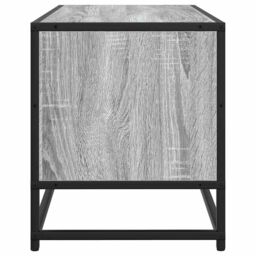 Berkfield Home TV Cabinet Grey Sonoma 100x34.5x40 cm Engineered Wood & Metal - thumbnail 5