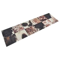 Berkfield Home Kitchen Rug Washable Animal Skin 45x150 cm Velvet