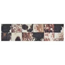 Berkfield Home Kitchen Rug Washable Animal Skin 45x150 cm Velvet - thumbnail 2