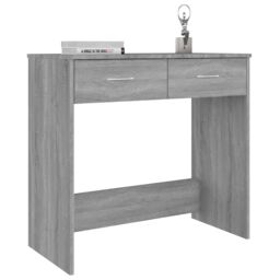 Berkfield Home Desk Grey Sonoma 80x40x75 cm Engineered Wood - Size: 80 x 40 x 75 cm - thumbnail 3