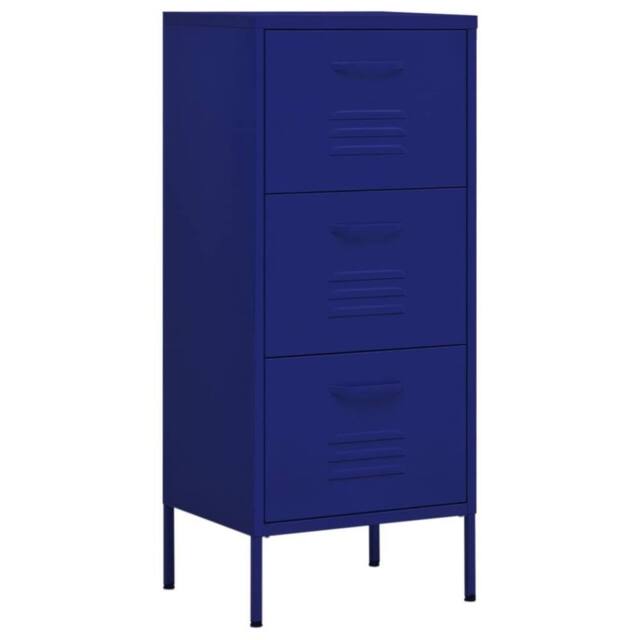 Berkfield Home Storage Cabinet Navy Blue 42.5x35x101.5 cm Steel - image 1