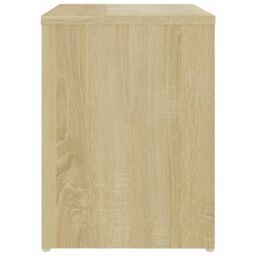 Berkfield Home Bed Cabinets 2 pcs Sonoma Oak 40x30x40 cm Engineered Wood in Brown - Size: 40 x 30 x 40 cm - thumbnail 5