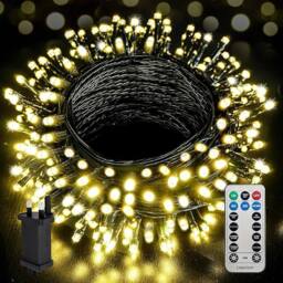Desiretech Outdoor & Garden Lights, LED Waterproof Plug-in String Lights 20 M in Warm White - thumbnail 1