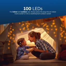 Desiretech Outdoor & Garden Lights, LED Waterproof Plug-in String Lights 20 M in Warm White - thumbnail 3