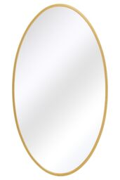 "MirrorOutlet Gold Metal Framed Oval Wall Mirror 79"" X 44"" (200 x 112CM) - Size: 1 Pack" - thumbnail 6