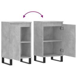 Berkfield Home Sideboard Concrete Grey 40x35x70 cm Engineered Wood - Size: 40 x 35 x 70 cm - thumbnail 9