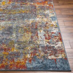 Livabliss Ankara - Abstract Blue Beige Modern Marble Living Dining Bedroom Rug - Size: 140 cm x 200 cm - thumbnail 5
