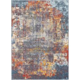 Livabliss Ankara - Abstract Blue Beige Modern Marble Living Dining Bedroom Rug - Size: 140 cm x 200 cm - thumbnail 2