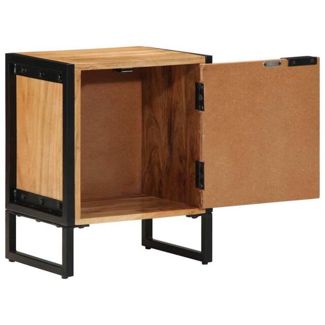 Berkfield Home Bedside Cabinet 40x30x50 cm Solid Wood Acacia in Brown - Size: 40 x 30 x 50 cm - image 1