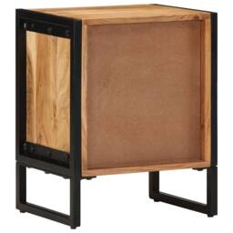 Berkfield Home Bedside Cabinet 40x30x50 cm Solid Wood Acacia in Brown - Size: 40 x 30 x 50 cm - thumbnail 7